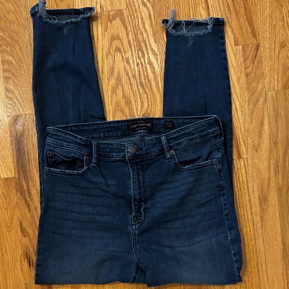 Lucky Brand Dark Blue skinny Jeans - Picture 1 of 5